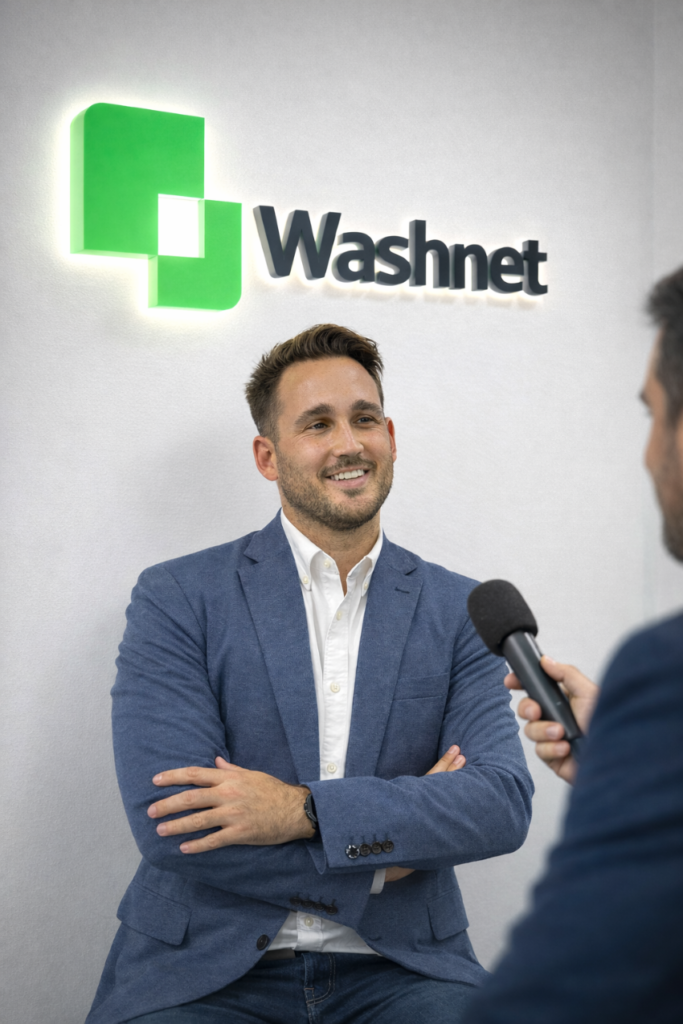 Jaime Ratón en una entrevista para Estaciones de Servicio